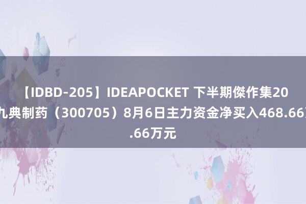 【IDBD-205】IDEAPOCKET 下半期傑作集2009 九典制药（300705）8月6日主力资金净买入468.66万元