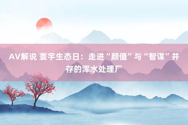 AV解说 寰宇生态日：走进“颜值”与“智谋”并存的浑水处理厂